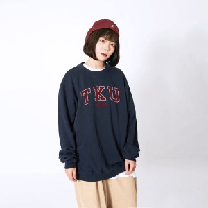 TKU經典款美式大學T_深藍(已完售)